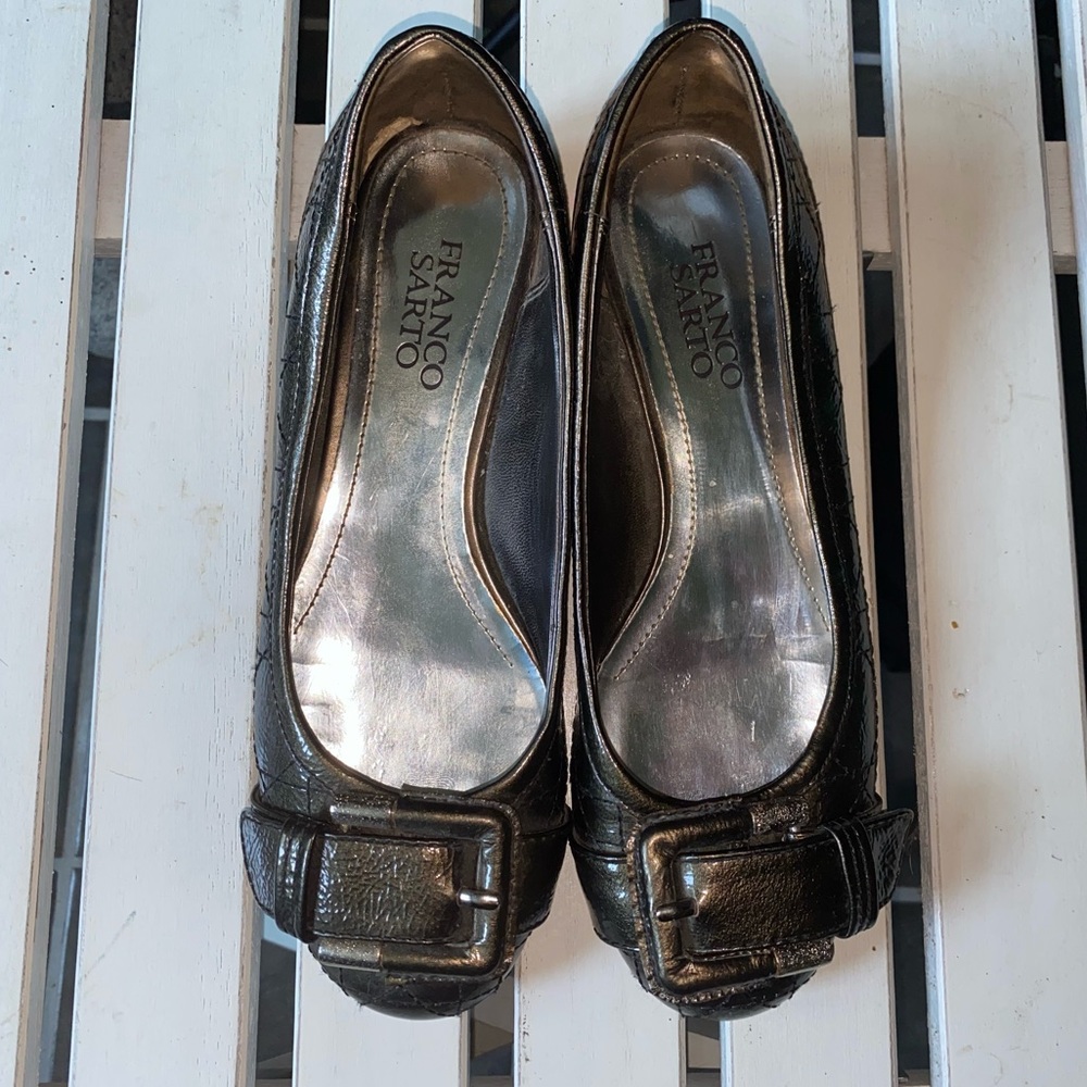 Franco Sarto Olive Green Ballet Flats